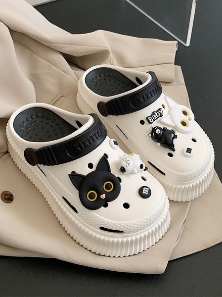 sandals cute cat cave garden women's shoe slide summer high thickened sole soft sandals outdoor beach slide 230719, Black
sandals cute cat cave garden women's shoe slide summer high thickened sole soft sandals outdoor beach slide 230719, Black
