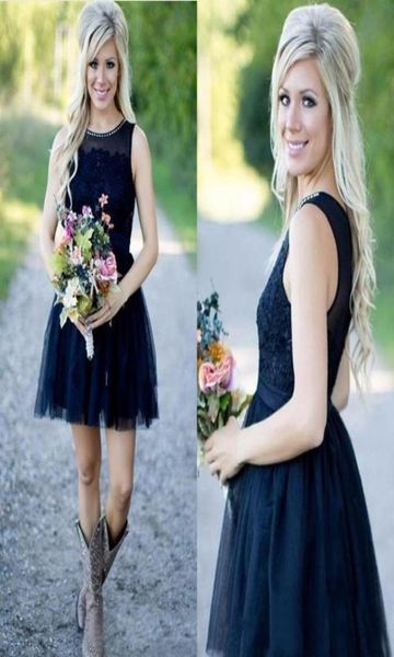 modest country bridesmaid dresses dark navy above knee length lace dress beaded sheer scoop neck sleeveless sheer back zipper up t7057263, White;pink
modest country bridesmaid dresses dark navy above knee length lace dress beaded sheer scoop neck sleeveless sheer back zipper up t7057263, White;pink