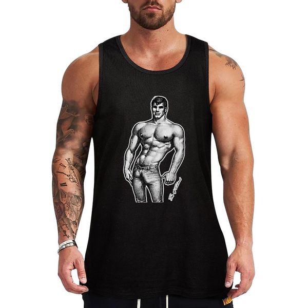 men' tank vintage tom of finland sketch white men sleeveless tee summer vest shirt man 230720, White;black
men' tank vintage tom of finland sketch white men sleeveless tee summer vest shirt man 230720, White;black