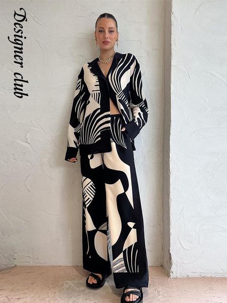 women's two piece pant digital printed two piece set chic lapel long sleeved loose straight leg suit 2023 fashion lady high streetwear, White
women's two piece pant digital printed two piece set chic lapel long sleeved loose straight leg suit 2023 fashion lady high streetwear, White