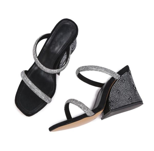 women designers appeal wedge sandals heel lady leather mules summer casual party wedding lady slide eu35-42,box, Black
women designers appeal wedge sandals heel lady leather mules summer casual party wedding lady slide eu35-42,box, Black