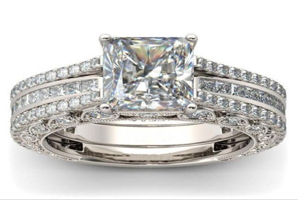 vintage jewelry wedding rings 925 sterling silver princess cut white z cz diamond gemstones eternity women engagement bridal r5503643, Slivery;golden
vintage jewelry wedding rings 925 sterling silver princess cut white z cz diamond gemstones eternity women engagement bridal r5503643, Slivery;golden