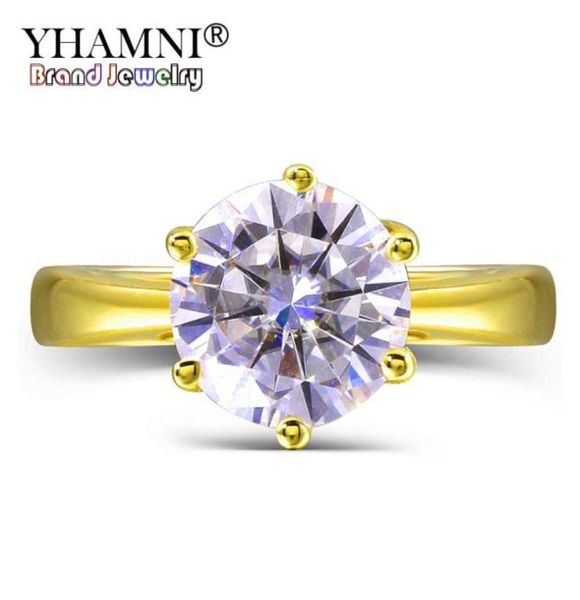 yhamni original 2 ct 6mm round cz diamant solid yellow gold rings anillos gold color wedding rings for women gift lyr16997723232940784, Slivery;golden
yhamni original 2 ct 6mm round cz diamant solid yellow gold rings anillos gold color wedding rings for women gift lyr16997723232940784, Slivery;golden