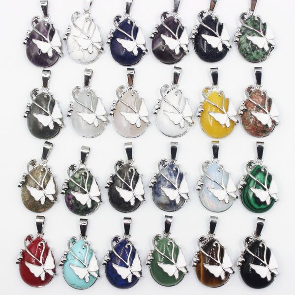 natural stone pendant water drop carving butterfly insect shape crystal agate charms necklace jewelry making accessory, Bronze;silver
natural stone pendant water drop carving butterfly insect shape crystal agate charms necklace jewelry making accessory, Bronze;silver