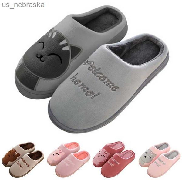 women winter slippers cartoon lucky cat shoes fluffy plush warm nonslip cotton slippers indoor home couple fashion shoes female l230518, Black;grey
women winter slippers cartoon lucky cat shoes fluffy plush warm nonslip cotton slippers indoor home couple fashion shoes female l230518, Black;grey