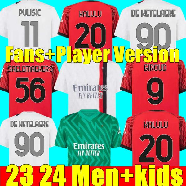 23/24 ac milans ibrahimovic giroud soccer jerseys 2023 away pulisic theo tonali 4th shirt romagnoli rafa leao s.castillejo reijnders saelema, Black;yellow
23/24 ac milans ibrahimovic giroud soccer jerseys 2023 away pulisic theo tonali 4th shirt romagnoli rafa leao s.castillejo reijnders saelema, Black;yellow