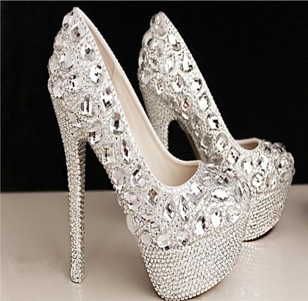fashion luxury crystals rhinestone wedding shoes size 12 cm high heels bridal shoes party prom women shoes 3274605, Black
fashion luxury crystals rhinestone wedding shoes size 12 cm high heels bridal shoes party prom women shoes 3274605, Black