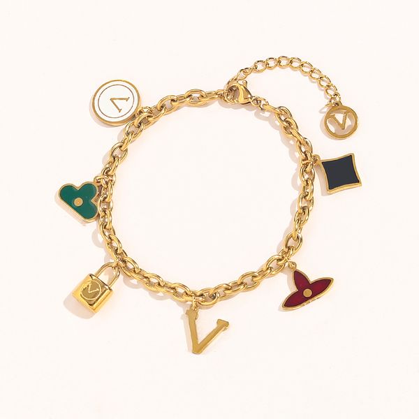 luxury jewelry love bracelets charm bracelet for women fashionable jewelries flower heart stainless steel chains jeweler gold plated diamond, Golden;silver
luxury jewelry love bracelets charm bracelet for women fashionable jewelries flower heart stainless steel chains jeweler gold plated diamond, Golden;silver