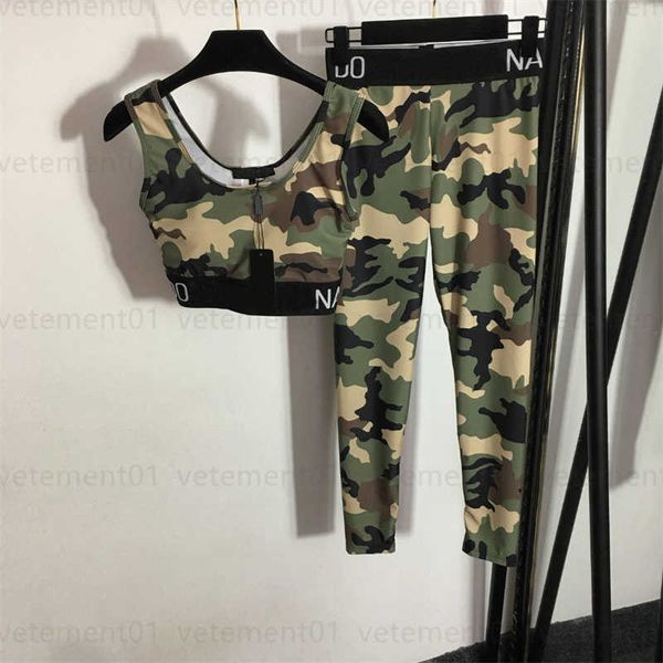 designer yoga tracksuit lady fitness sweat wear camouflage print camisole tank stretchy skinny bottoms women athletic two piece set
designer yoga tracksuit lady fitness sweat wear camouflage print camisole tank stretchy skinny bottoms women athletic two piece set