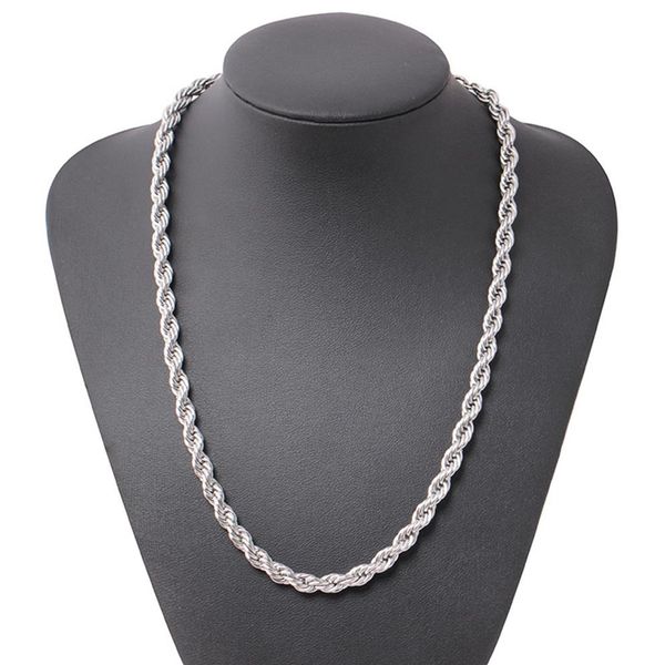 ed rope chain classic mens jewelry 18k white gold filled hip hop fashion necklace jewelry 24 inches235n, Silver
ed rope chain classic mens jewelry 18k white gold filled hip hop fashion necklace jewelry 24 inches235n, Silver