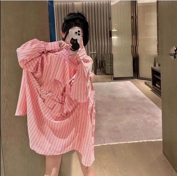 women's long sleeved shirt brand, women's designer, printed stripe, loose fitting street shirt, fashionable, casual, sweat-absorbi, White
women's long sleeved shirt brand, women's designer, printed stripe, loose fitting street shirt, fashionable, casual, sweat-absorbi, White