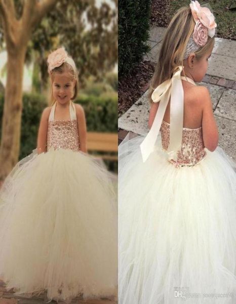 cute ivory flower girl dresses 2019 bling rose gold sequin halter tutu floor length ball gown custom made little girls pagea1200405, White;blue
cute ivory flower girl dresses 2019 bling rose gold sequin halter tutu floor length ball gown custom made little girls pagea1200405, White;blue