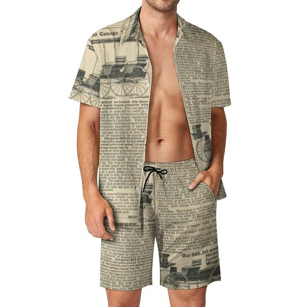 men's tracksuits retro spaper men sets digital print casual shorts beach shirt set summer fashion custom suit short sleeve oversized cl, Gray
men's tracksuits retro spaper men sets digital print casual shorts beach shirt set summer fashion custom suit short sleeve oversized cl, Gray