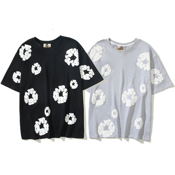 women s t shirt cotton printed short sleeved american couple high street full foam hip hop loose trendy t shirt 230720, White
women s t shirt cotton printed short sleeved american couple high street full foam hip hop loose trendy t shirt 230720, White