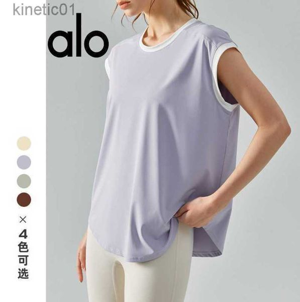 desginer alo yoga t shirt running sport tank canshoulder cup shirt loose casucolor matching short sleeved t-shirt fitness wear for women, White
desginer alo yoga t shirt running sport tank canshoulder cup shirt loose casucolor matching short sleeved t-shirt fitness wear for women, White