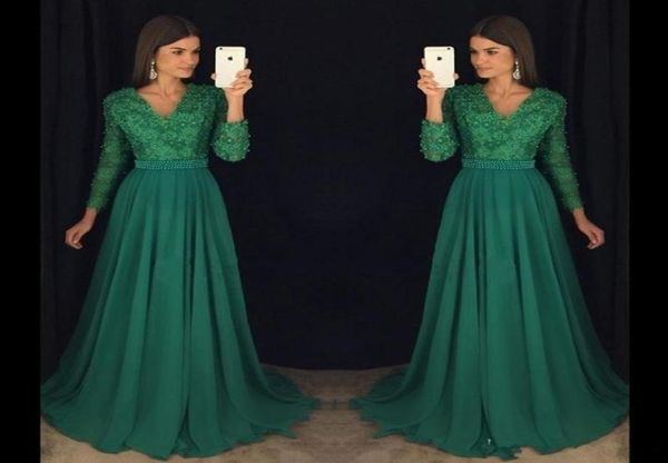 emerald green lace chiffon long sleeve prom pageant dresses modest vneck beaded plus size women formal occasion evening dress9370871, Black
emerald green lace chiffon long sleeve prom pageant dresses modest vneck beaded plus size women formal occasion evening dress9370871, Black