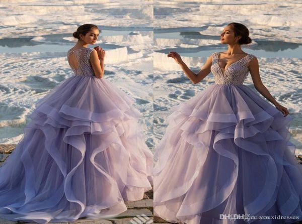 2018 lavernder prom dresses custom made sheer v neck ruffles skirt beading keyhole back elegant formal ball gowns pageant dress2520364, Black
2018 lavernder prom dresses custom made sheer v neck ruffles skirt beading keyhole back elegant formal ball gowns pageant dress2520364, Black
