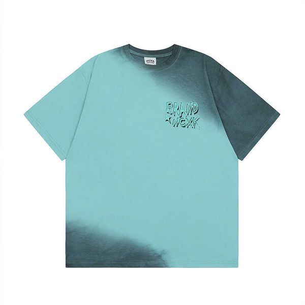 tie dyed gradient short sleeved t-shirt for men's ins trendy high street design sense niche round neck pure cotton loose summer, White;black
tie dyed gradient short sleeved t-shirt for men's ins trendy high street design sense niche round neck pure cotton loose summer, White;black