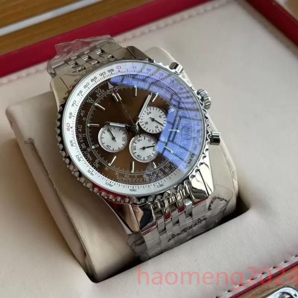 u1 aaa breitl watch montre de luxe 48mm new quality watch b06 b01 navitimer chronograph quartz movement silver dial men stainsteel steel men, Slivery;brown
u1 aaa breitl watch montre de luxe 48mm new quality watch b06 b01 navitimer chronograph quartz movement silver dial men stainsteel steel men, Slivery;brown