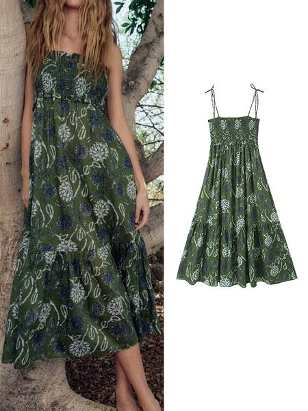 urban dresses 2023traf women s green print dress vintage sleeveless ruffled edge strap summer beachsummer beach female casual midi 230719, White;black
urban dresses 2023traf women s green print dress vintage sleeveless ruffled edge strap summer beachsummer beach female casual midi 230719, White;black