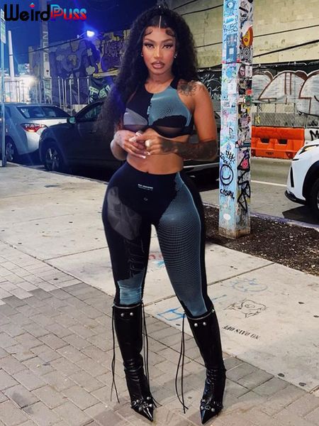 women s two piece pants weird puss tracksuit women sporty 2 set y2k summer hipster skinny elastic tank leggings casual matching streetwear, White
women s two piece pants weird puss tracksuit women sporty 2 set y2k summer hipster skinny elastic tank leggings casual matching streetwear, White