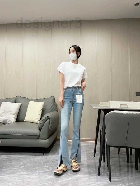 women's jeans designer chic love hardware split sliver flared fashion brand design show legs long for women bfvr, Blue
women's jeans designer chic love hardware split sliver flared fashion brand design show legs long for women bfvr, Blue