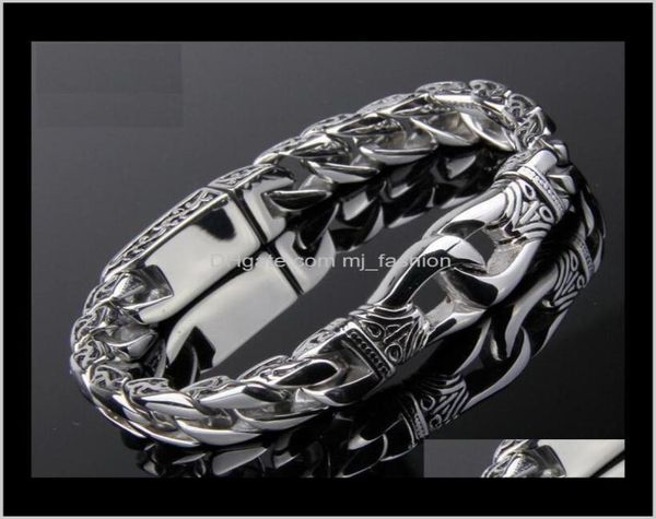 link chain fashion stainless steel charm bracelet men vintage totem mens bracelets cool male jewelry wristband jewellery3100092, Black
link chain fashion stainless steel charm bracelet men vintage totem mens bracelets cool male jewelry wristband jewellery3100092, Black