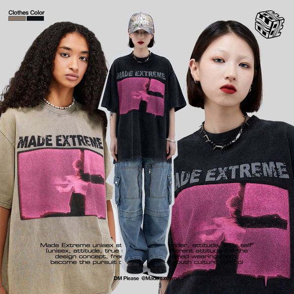madeextreme american street fashion brand men's rock and roll print washable old summer short sleeve t-shirt, White;black
madeextreme american street fashion brand men's rock and roll print washable old summer short sleeve t-shirt, White;black