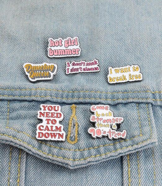 quote fun enamel pins custom lapel pin shirt bag badge jewelry gift for friends girl bummer2990028, Blue
quote fun enamel pins custom lapel pin shirt bag badge jewelry gift for friends girl bummer2990028, Blue