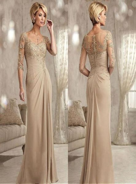 graceful champagne mothers dresses sheath sheer 12 sleeve v neck lace appliqued mother of the bride dress ruched long wemen forma3337185, Black;red
graceful champagne mothers dresses sheath sheer 12 sleeve v neck lace appliqued mother of the bride dress ruched long wemen forma3337185, Black;red