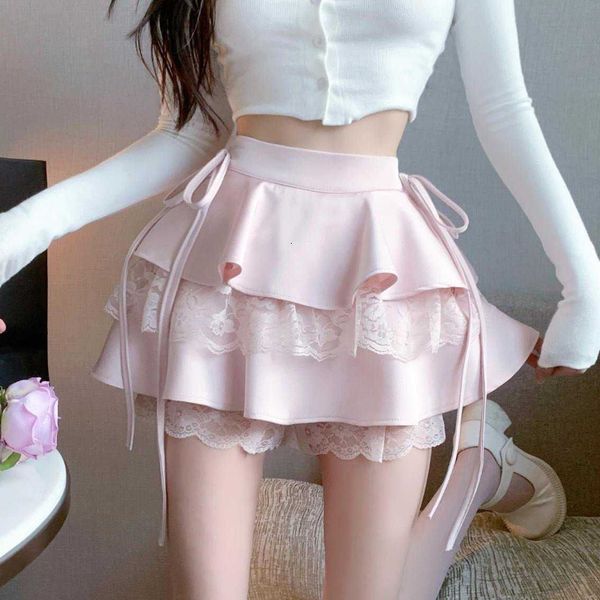 skirts houzhou kawaii pink ruffle mini skirt women fairycore lace doublelayer cute high waist bandage short coquette lolita 230720, Black
skirts houzhou kawaii pink ruffle mini skirt women fairycore lace doublelayer cute high waist bandage short coquette lolita 230720, Black