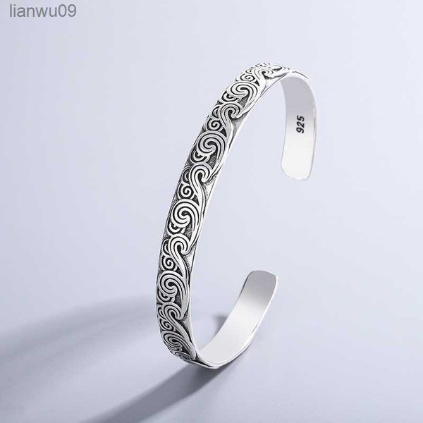 new arrival retro wave bracelets silver plated jewelry fashion spray personality sweet cloud opening bangles tyb116 l230704, Black
new arrival retro wave bracelets silver plated jewelry fashion spray personality sweet cloud opening bangles tyb116 l230704, Black
