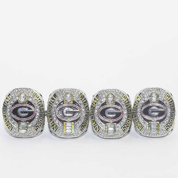 new 2021 sec university of georgia bulldog 4 player championship ring set, Golden;silver
new 2021 sec university of georgia bulldog 4 player championship ring set, Golden;silver