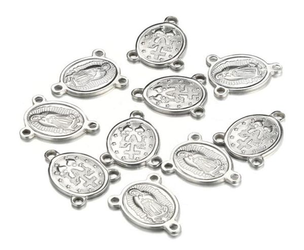 50pcslot stainless steel religious rosary centerpiece modonna rosary virgin mary charms connectors for jewelry diy crafts accesso2820400, Bronze;silver
50pcslot stainless steel religious rosary centerpiece modonna rosary virgin mary charms connectors for jewelry diy crafts accesso2820400, Bronze;silver