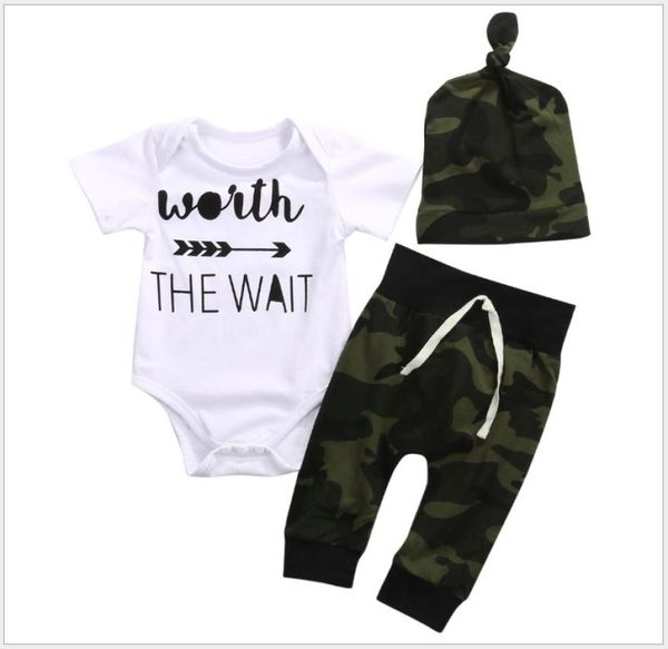 3pcs sets baby summer clothing set toddler short sleeve romperscamouflage pantshats infant clothes newborn suit kids outfits8983554, White
3pcs sets baby summer clothing set toddler short sleeve romperscamouflage pantshats infant clothes newborn suit kids outfits8983554, White