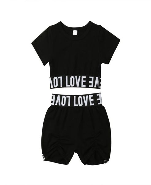 17y new children clothing baby girls short sleeve crop shorts 2pcs outfits kids letter printed summer clothes set2020435, White
17y new children clothing baby girls short sleeve crop shorts 2pcs outfits kids letter printed summer clothes set2020435, White