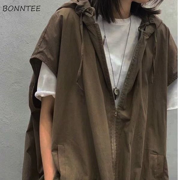 women's tanks camis hooded vest solid causal sporty cool spring daily japanese style simple breathable all match trendy streetwear mode, White
women's tanks camis hooded vest solid causal sporty cool spring daily japanese style simple breathable all match trendy streetwear mode, White