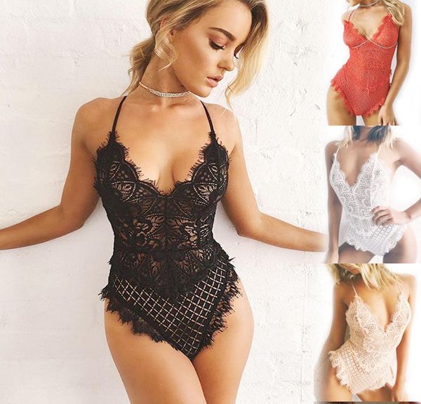 new womens one piece lingerie teddies nightwear lace halter underwear bodysuit nightwear sleepwear jumpsuit romper 4 colors6566669, Black;white
new womens one piece lingerie teddies nightwear lace halter underwear bodysuit nightwear sleepwear jumpsuit romper 4 colors6566669, Black;white