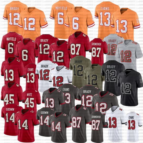 baker mayfield 12 tom brady football jersey rob gronkowski mike evans chris godwin devin white, Black;red
baker mayfield 12 tom brady football jersey rob gronkowski mike evans chris godwin devin white, Black;red