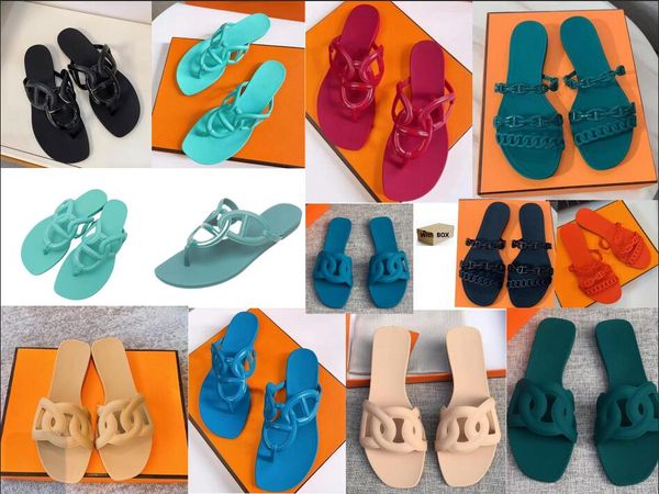 name designer luxury oran sandal women chain slides rubber big head slides fashion beach shoes flat slippers box size 35-42, Black
name designer luxury oran sandal women chain slides rubber big head slides fashion beach shoes flat slippers box size 35-42, Black