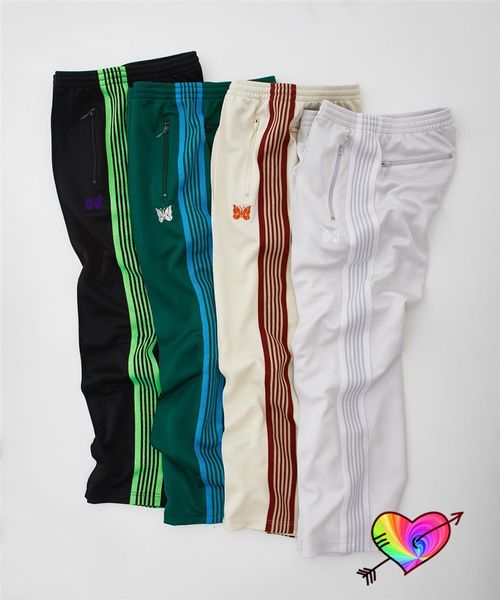 men's pants mixed color needles men women multicolor stripes 1 track embroidered butterfly awge trousers 230720, Black
men's pants mixed color needles men women multicolor stripes 1 track embroidered butterfly awge trousers 230720, Black