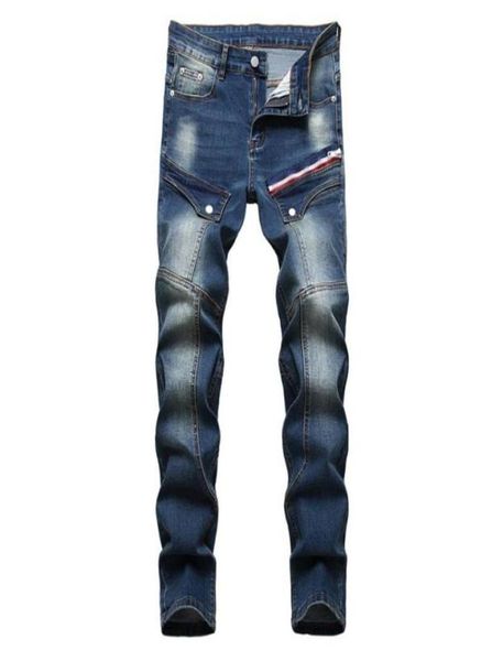 men039s jeans mens multi pockets patchwork cargo trendy plus size zipper stretch denim slim straight pants trousers7362498, Blue
men039s jeans mens multi pockets patchwork cargo trendy plus size zipper stretch denim slim straight pants trousers7362498, Blue
