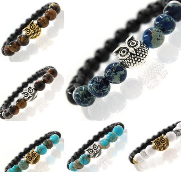 animal owl head bracelet with natural rock stone energy men beaded bracelets for women drop ship 3200723719682, Black
animal owl head bracelet with natural rock stone energy men beaded bracelets for women drop ship 3200723719682, Black