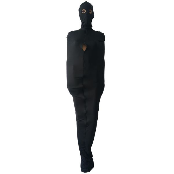 costumes & cosplay fetish catsuit bodybag zentai sleeping bag full tight bodysuit lycar mummy bag stage props removable mask open eyes, Black
costumes & cosplay fetish catsuit bodybag zentai sleeping bag full tight bodysuit lycar mummy bag stage props removable mask open eyes, Black