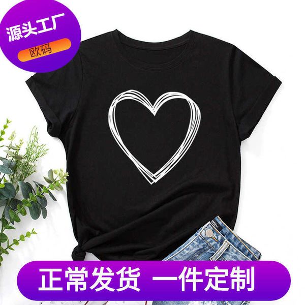 summer fun creative love pattern hip hop short sleeve men's and women's t-shirt, White
summer fun creative love pattern hip hop short sleeve men's and women's t-shirt, White