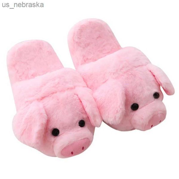 women winter cute pink pig animal cartoon plush slippers nonslip furry shoes l230518, Black;grey
women winter cute pink pig animal cartoon plush slippers nonslip furry shoes l230518, Black;grey