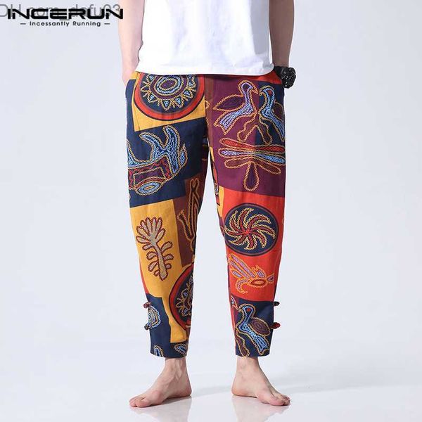 men's pants ethnic floral printed men pants casual wide legs pants casual fitness baggy cotton streetwear harem trousers joggers z23072, Black
men's pants ethnic floral printed men pants casual wide legs pants casual fitness baggy cotton streetwear harem trousers joggers z23072, Black