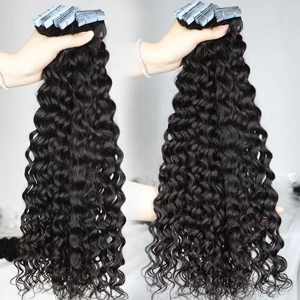water wave tape in hair extensions human hair unprocessed brazilian malaysian indian virgin hair natural black color
water wave tape in hair extensions human hair unprocessed brazilian malaysian indian virgin hair natural black color