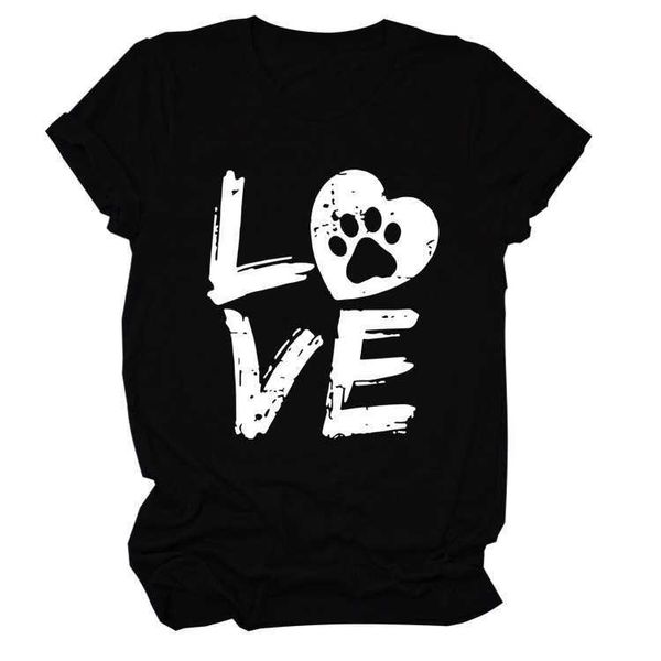 love letter cat paw print short sleeve round neck loose casual large underlay t-shirt new women's wear, White
love letter cat paw print short sleeve round neck loose casual large underlay t-shirt new women's wear, White