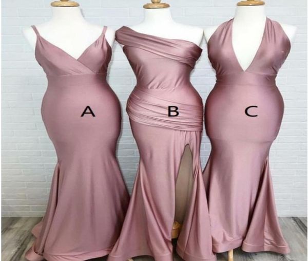 2022 real po fashion dusty rose long bridesmaid dresses mermaid high slit v neck halter one shoulder wedding party prom formal 5994429, White;pink
2022 real po fashion dusty rose long bridesmaid dresses mermaid high slit v neck halter one shoulder wedding party prom formal 5994429, White;pink